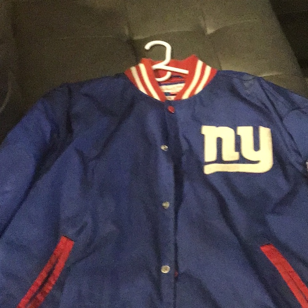 2x Mitchell & ness NY giants nfl football sideline coat
